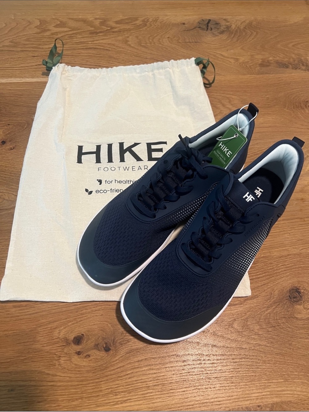 Hike Footwear HF Stride Blue Barefoot Lace Up Sneakers Mens Size 10-10.5 EU 43